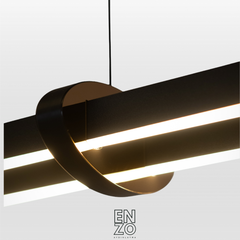 EnzoLight Cosmo 2 Lineer LED Sarkıt Avize Modern Lineer LED Sarkıt Avize - Ofis, Toplantı Odası ve Kafe Mekan Tasarım Görseli