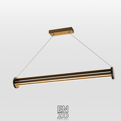 EnzoLight Arya 3'lü Lineer Sarkıt Avize Modern Lineer LED Sarkıt Avize - Modern Salon ve Yemek Masası Uygulama Görseli