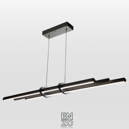 EnzoLight Cosmo Up & Down Sarkıt Modern Lineer LED Sarkıt Avize - 1:1 Beyaz Fon Dekupe Ana Ürün Görseli (AI Oda Tasarımı Cutout)