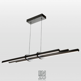EnzoLight Cosmo Up & Down Sarkıt Modern Lineer LED Sarkıt Avize - 1:1 Beyaz Fon Dekupe Ana Ürün Görseli (AI Oda Tasarımı Cutout)