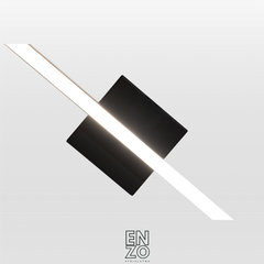 EnzoLight Linea Sensörsüz Aşağı Işık Tavana Sıfır Plafonyer LED Avize - Modern Salon ve Yemek Masası Uygulama Görseli