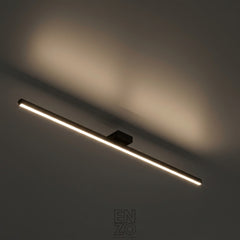 EnzoLight Linea Sensörsüz Aşağı Işık Tavana Sıfır Plafonyer LED Avize - Gece Açık Işık Simülasyonu ve Homojen LED Aydınlatma Ambiyansı