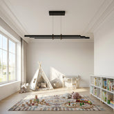 EnzoLight Cosmo Downlight Lineer LED Sarkıt Avize - Çocuk ve Genç Odası Avrupa İç Mimari Stilinde Gündüz Doğal Gün Işığında Tavana Montaj Görünümü