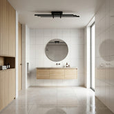 EnzoLight Cosmo Plafonyer Modern LED Tavan Avize Plafonyer - Banyo ve Lavabo Alanı İskandinav Sade Çizgilerle Gündüz Doğal Gün Işığında Tavana Montaj Görünümü