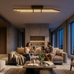 EnzoLight Cosmo Plafonyer Modern LED Tavan Avize Plafonyer - Lüks Salon ve Oturma Odası Modern Mimari Çizgilerle Akşam Açık Işıkla Homojen Sıcak Aydınlatma Ambiyansı