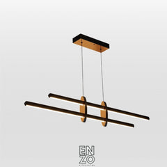 EnzoLight Halo Lineer LED Sarkıt Avize Modern Lineer LED Sarkıt Avize - 1:1 Beyaz Fon Dekupe Ana Ürün Görseli (AI Oda Tasarımı Cutout)