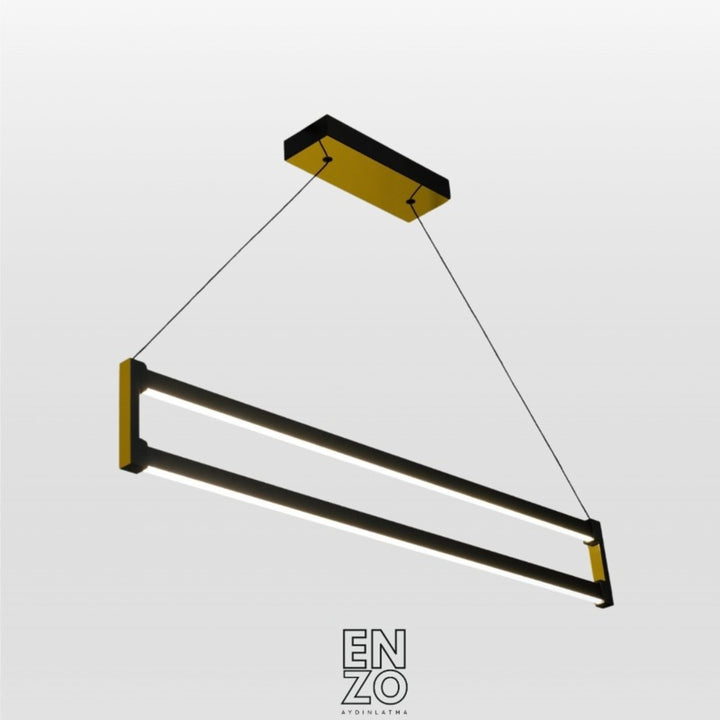 EnzoLight Orion Lineer LED Sarkıt Modern Lineer LED Sarkıt Avize - 1:1 Beyaz Fon Dekupe Ana Ürün Görseli (AI Oda Tasarımı Cutout)