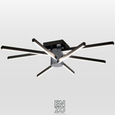 EnzoLight Nova Eight Plafonyer Tavana Sıfır Plafonyer LED Avize - 1:1 Beyaz Fon Dekupe Ana Ürün Görseli (AI Oda Tasarımı Cutout)