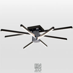 EnzoLight Nova Eight Plafonyer Tavana Sıfır Plafonyer LED Avize - 1:1 Beyaz Fon Dekupe Ana Ürün Görseli (AI Oda Tasarımı Cutout)