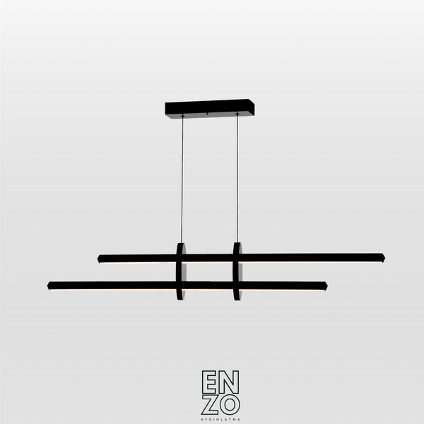 Halo Lineer LED Sarkıt Avize – Kumandalı Dim Edilebilir – Yukarı & Aşağı Işık