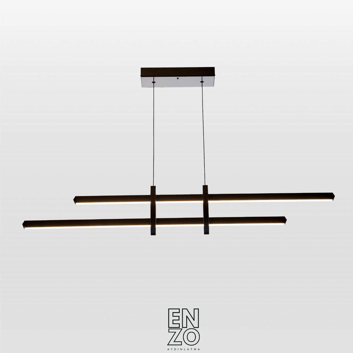EnzoLight Halo Lineer LED Sarkıt Avize Modern Lineer LED Sarkıt Avize - Modern İç Mekan Yaşam Alanı Dekorasyon Görseli