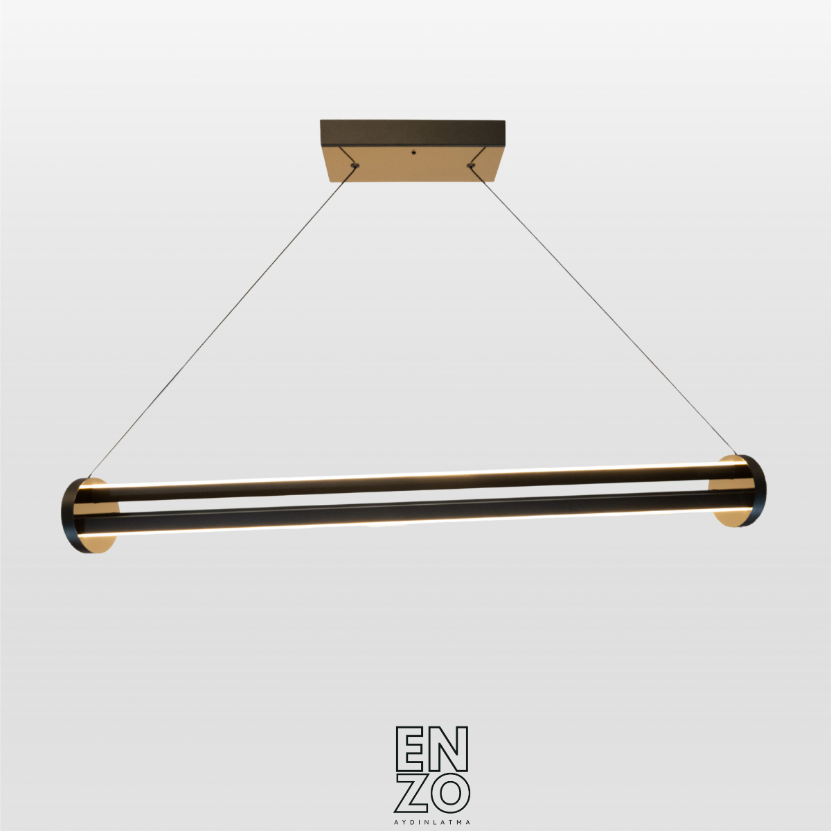 EnzoLight Arya 3'lü Lineer Sarkıt Avize Modern Lineer LED Sarkıt Avize - Ofis, Toplantı Odası ve Kafe Mekan Tasarım Görseli