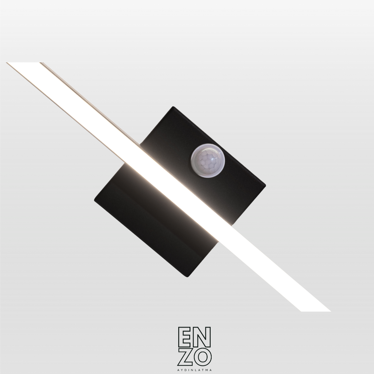 EnzoLight Linea Sensörlü Aşağı Işık Tavana Sıfır Plafonyer LED Avize - Modern Salon ve Yemek Masası Uygulama Görseli