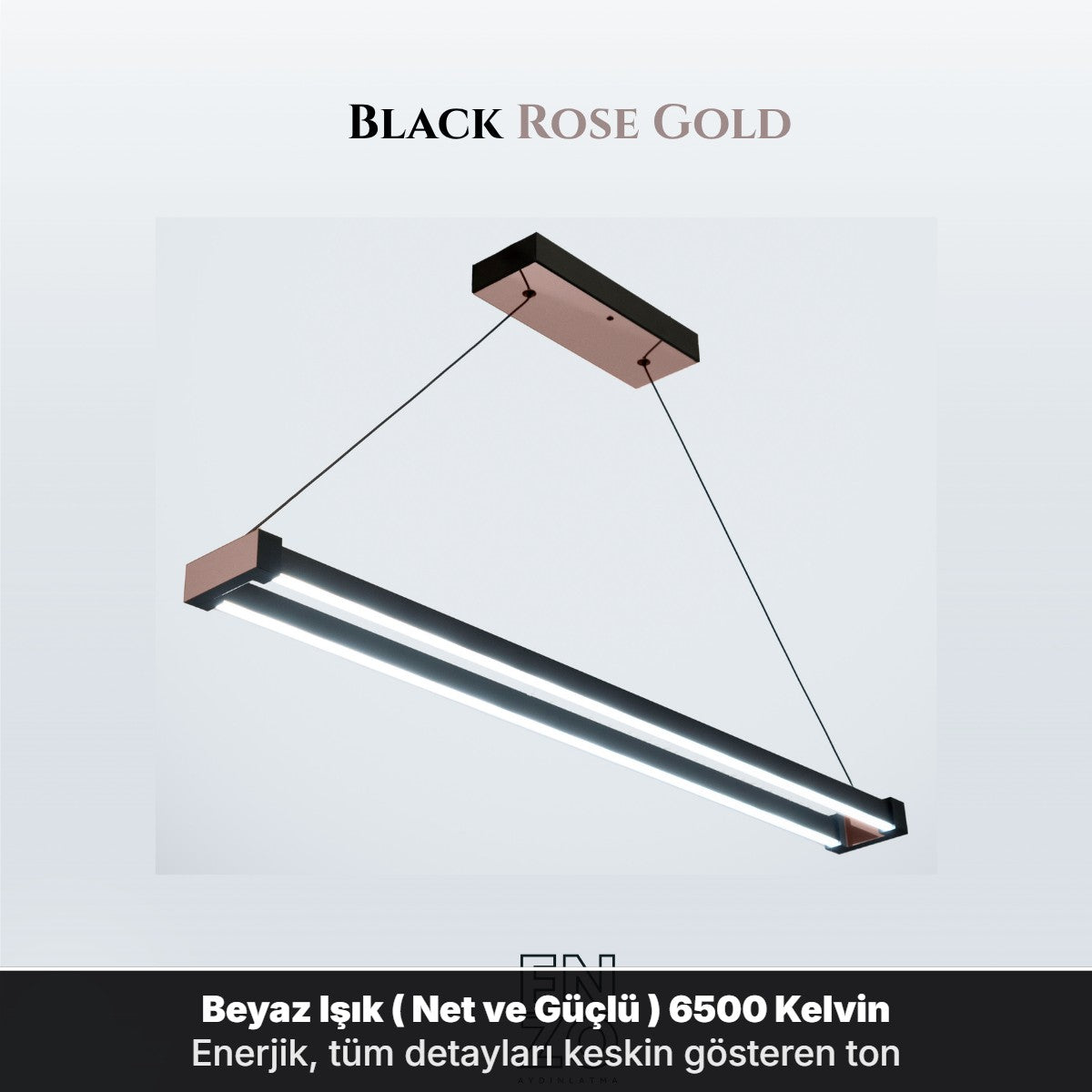EnzoLight VEGA Lineer Sarkıt Modern Lineer LED Sarkıt Avize - Ofis, Toplantı Odası ve Kafe Mekan Tasarım Görseli
