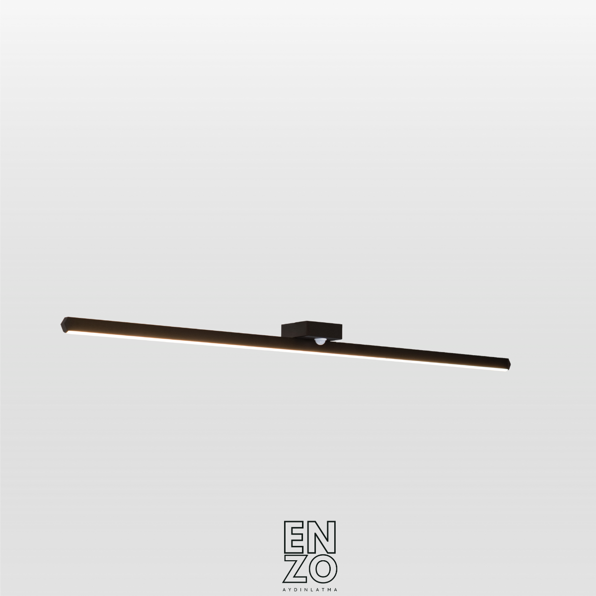EnzoLight Linea Sensörlü Aşağı Işık Tavana Sıfır Plafonyer LED Avize - Modern İç Mekan Yaşam Alanı Dekorasyon Görseli