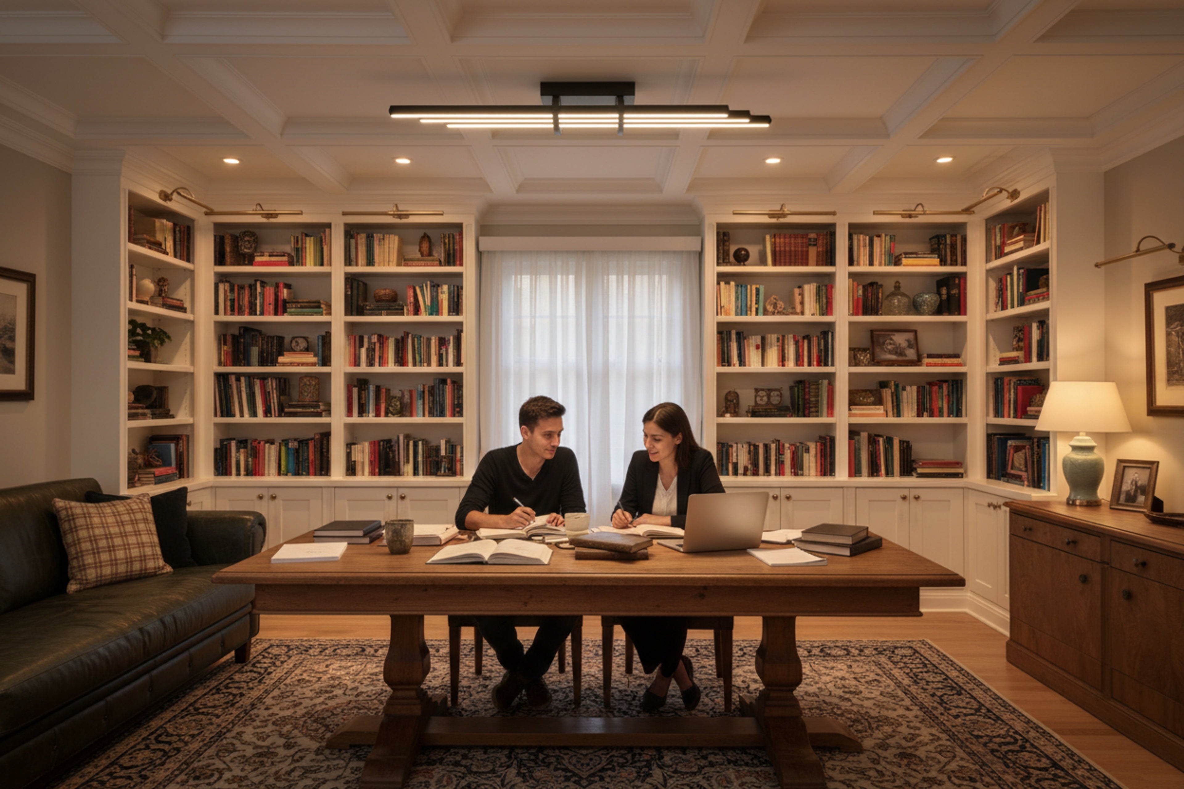 Çalışma odası ve home ofisler için ideal göz yormayan modern iç mekan lineer LED.