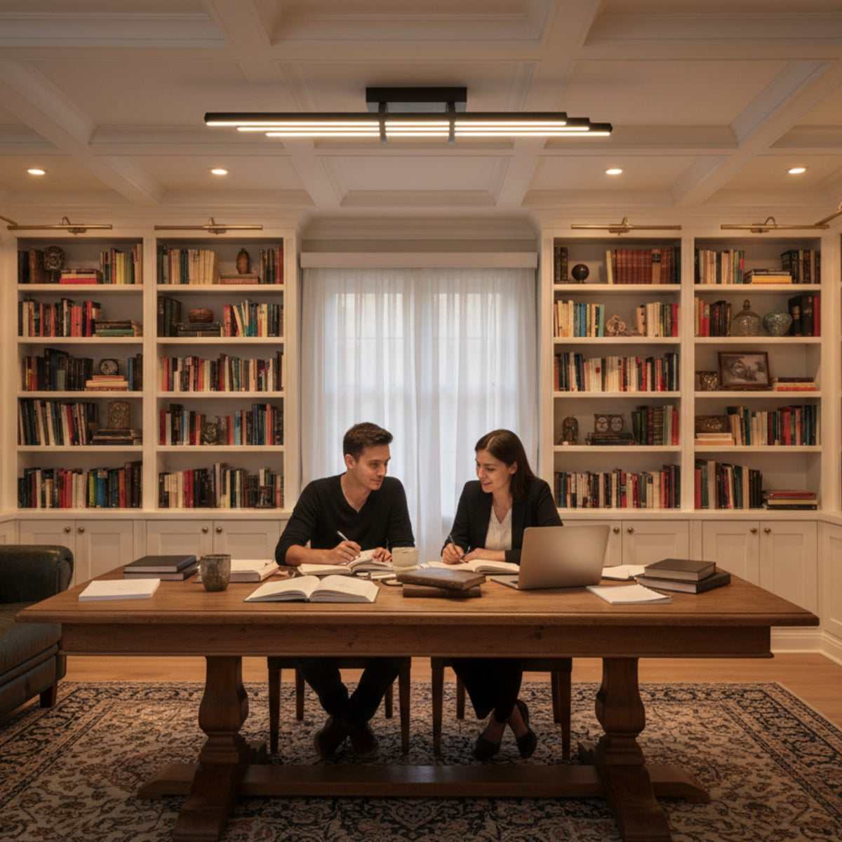 Cosmo Downlight Plafonyer çalışma odası ve cafe kütüphane alanlarında premium tavan aydınlatma çözümü.