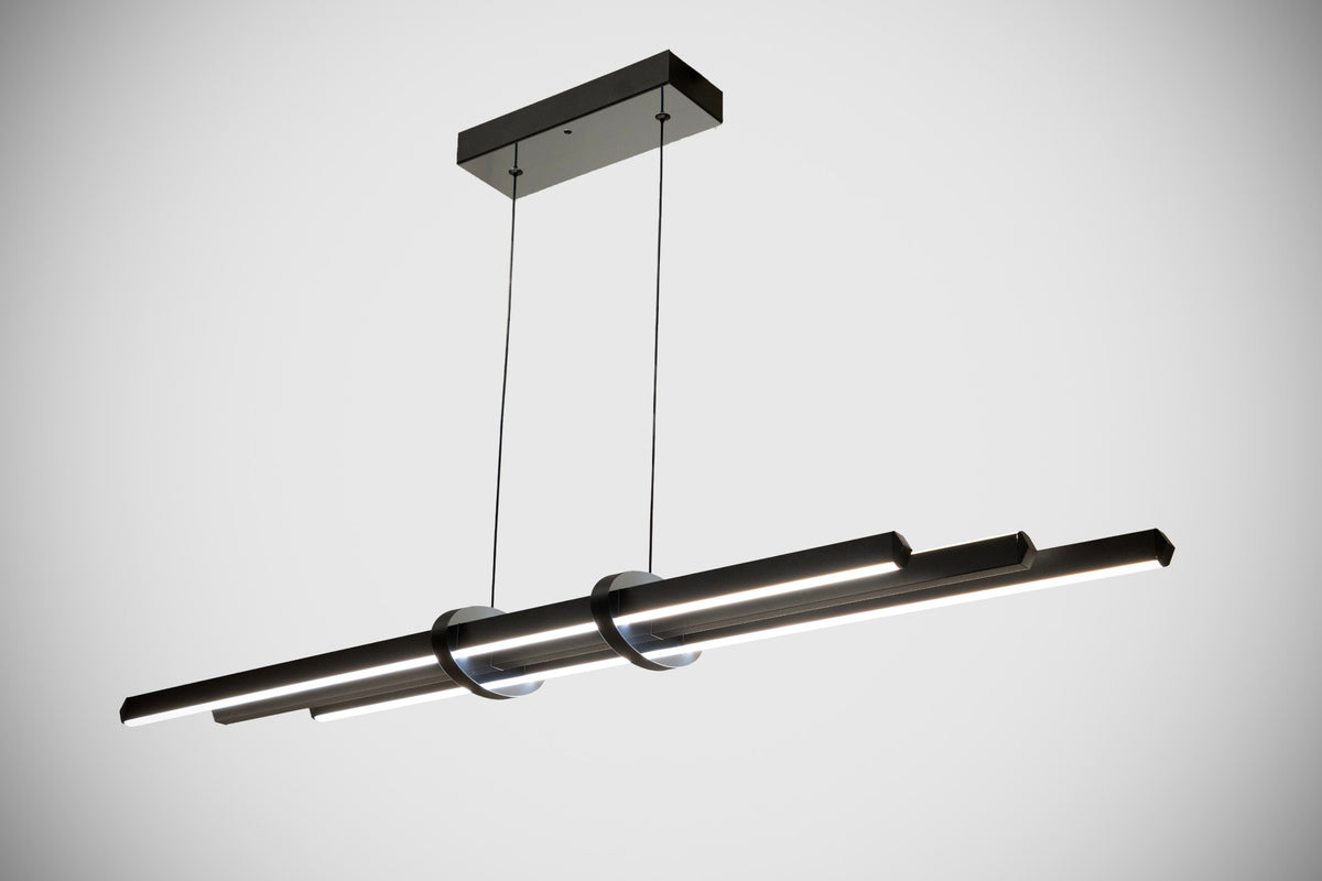 EnzoLight Cosmo Up & Down Sarkıt Modern Lineer LED Sarkıt Avize - Teknik Ölçü Şeması ve Montaj Boyutları