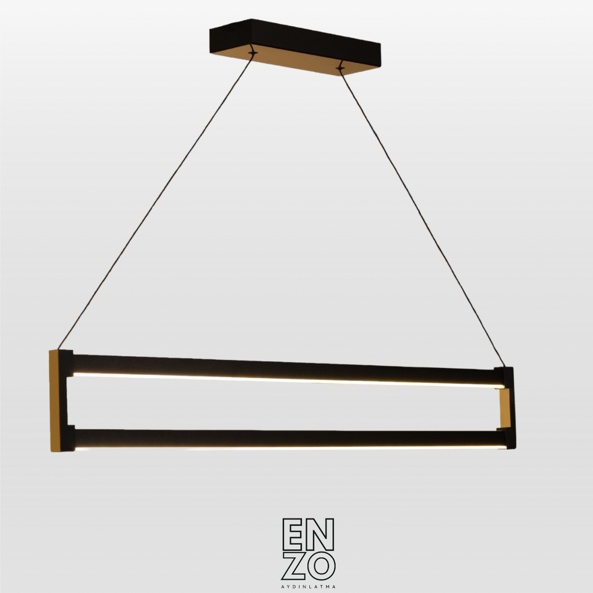 EnzoLight Orion Lineer LED Sarkıt Modern Lineer LED Sarkıt Avize - Modern Salon ve Yemek Masası Uygulama Görseli