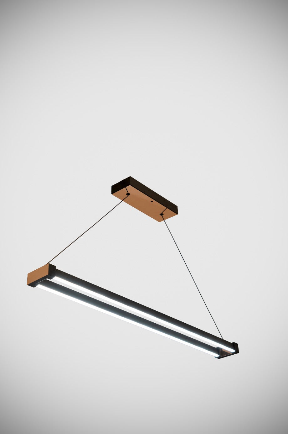EnzoLight VEGA Lineer Sarkıt Modern Lineer LED Sarkıt Avize - Ofis, Toplantı Odası ve Kafe Mekan Tasarım Görseli