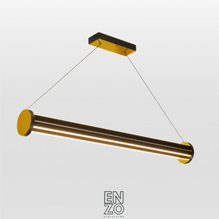 EnzoLight Arya 3'lü Lineer Sarkıt Avize Modern Lineer LED Sarkıt Avize - 1:1 Beyaz Fon Dekupe Ana Ürün Görseli (AI Oda Tasarımı Cutout)