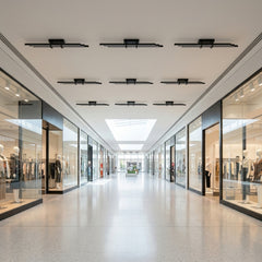 EnzoLight Cosmo Plafonyer Modern LED Tavan Avize Plafonyer - Ticari Mekan ve Geniş Alan Minimalist Yaşam Konseptinde Gündüz Doğal Gün Işığında Tavana Montaj Görünümü