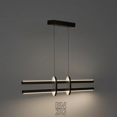 EnzoLight Halo Lineer LED Sarkıt Modern Lineer LED Sarkıt Avize - Gece Açık Işık Simülasyonu ve Homojen LED Aydınlatma Ambiyansı