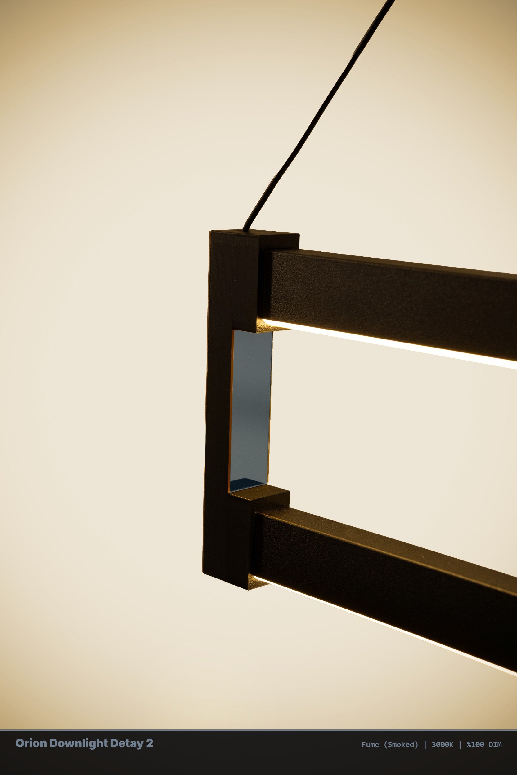 Orion Modern Lineer LED Sarkıt Avize - Aşağı Işık – Kumandalı Dim Edilebilir GYM Spor Salonu Aydınlatma - Enzolight Modern Aydınlatma