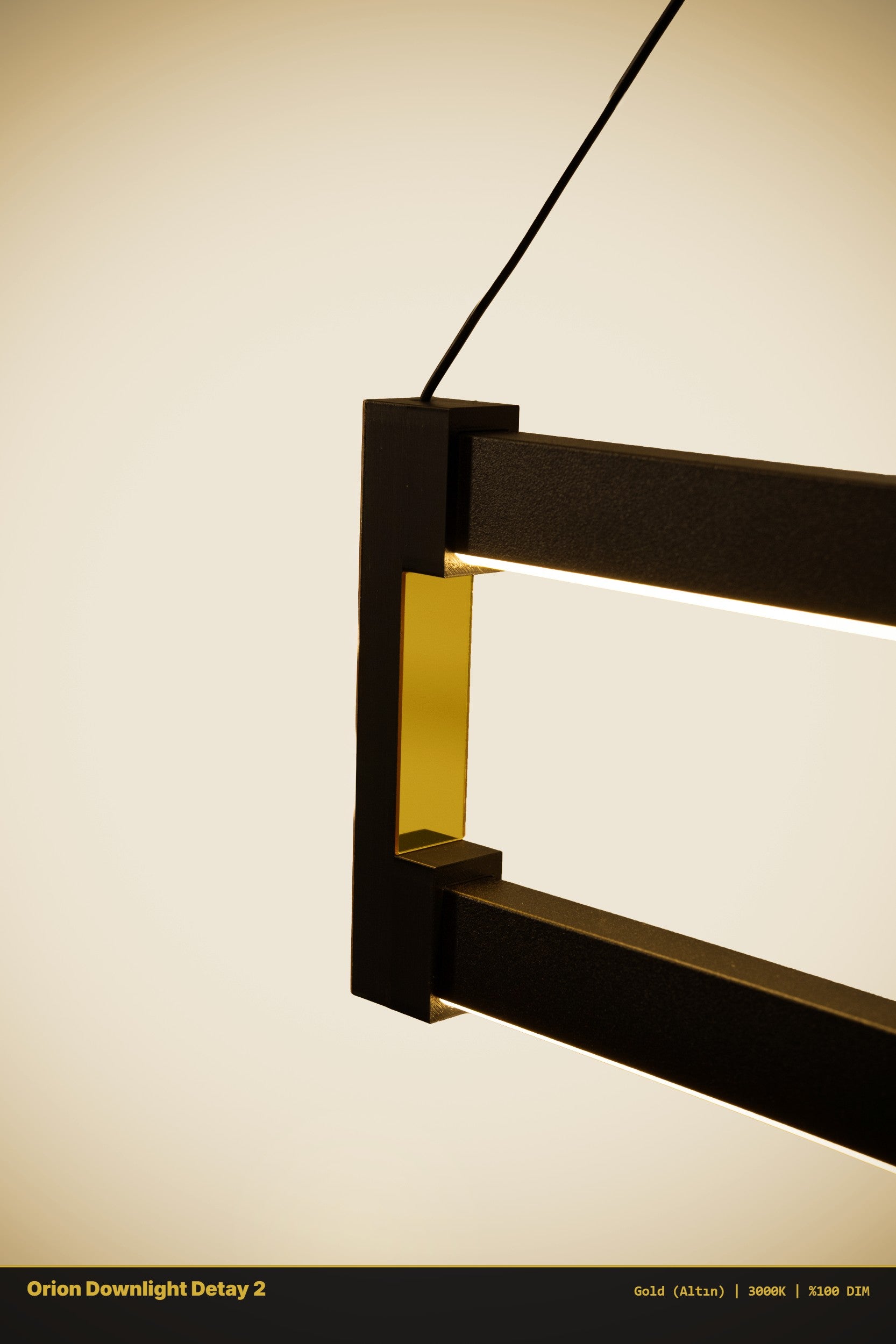 Orion Modern Lineer LED Sarkıt Avize - Aşağı Işık – Kumandalı Dim Edilebilir GYM Spor Salonu Aydınlatma - Enzolight Modern Aydınlatma