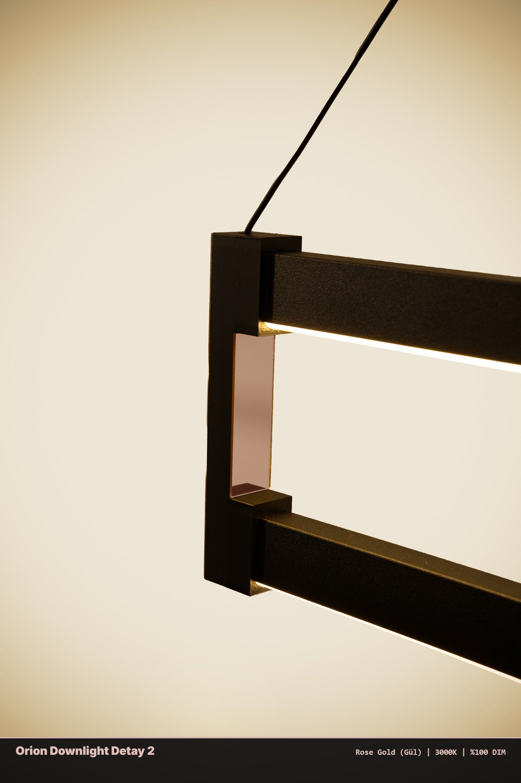 Orion Modern Lineer LED Sarkıt Avize - Aşağı Işık – Kumandalı Dim Edilebilir GYM Spor Salonu Aydınlatma - Enzolight Modern Aydınlatma
