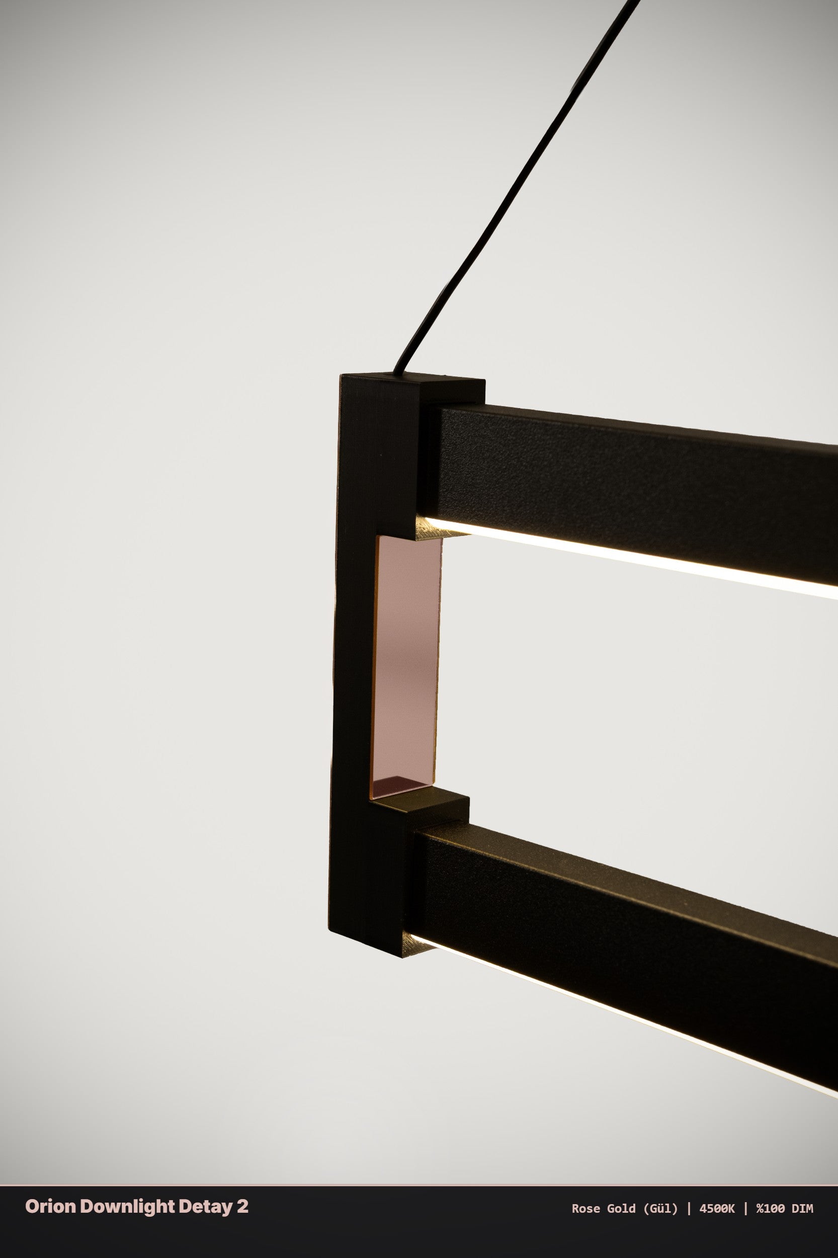 Orion Modern Lineer LED Sarkıt Avize - Aşağı Işık – Kumandalı Dim Edilebilir GYM Spor Salonu Aydınlatma - Enzolight Modern Aydınlatma