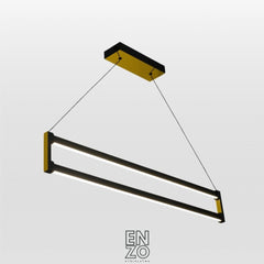 EnzoLight Orion Lineer LED Sarkıt Modern Lineer LED Sarkıt Avize - 1:1 Beyaz Fon Dekupe Ana Ürün Görseli (AI Oda Tasarımı Cutout)