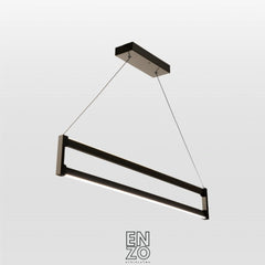 EnzoLight Orion Lineer LED Sarkıt Modern Lineer LED Sarkıt Avize - 1:1 Beyaz Fon Dekupe Ana Ürün Görseli (AI Oda Tasarımı Cutout)