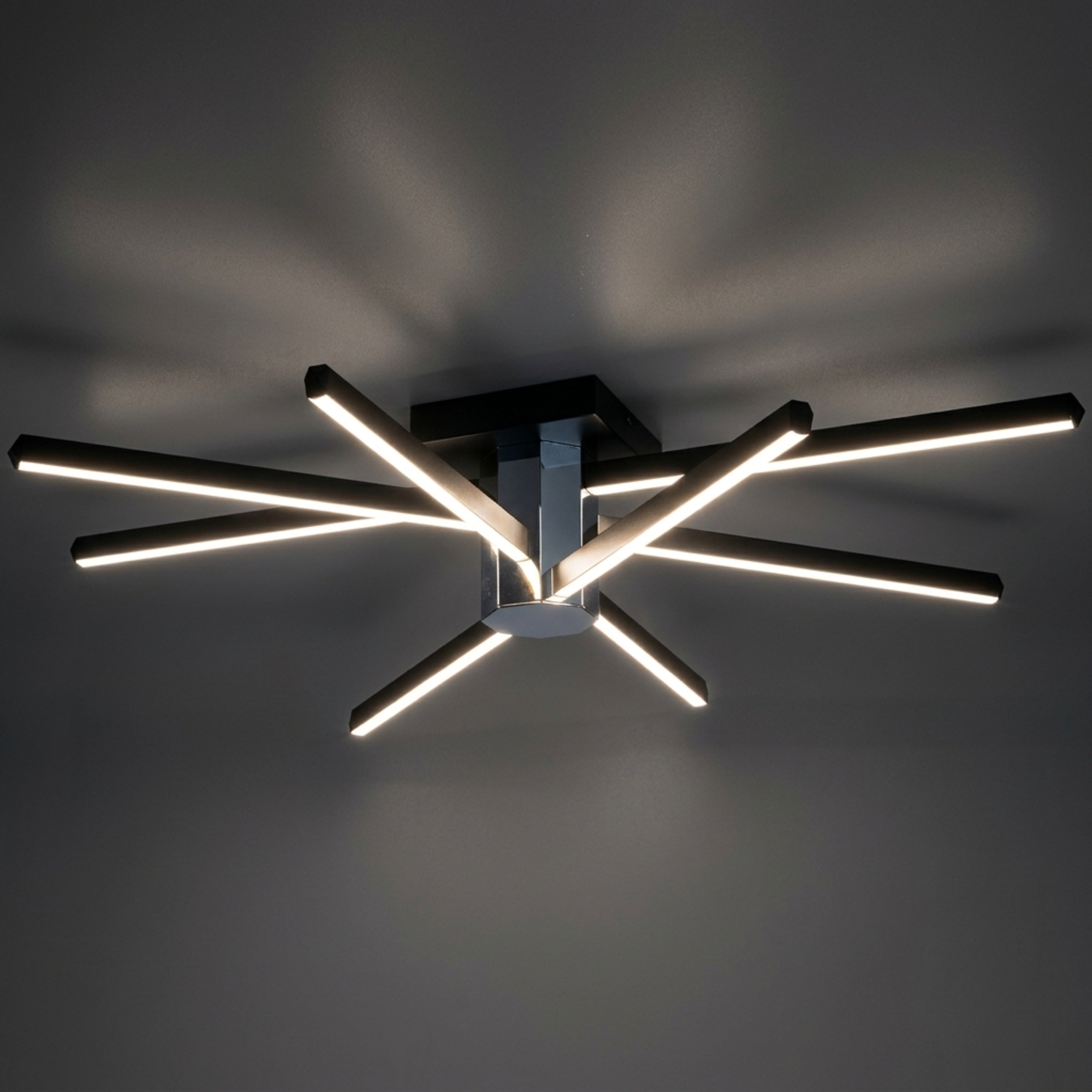 EnzoLight Nova Eight Plafonyer Tavana Sıfır Plafonyer LED Avize - Gece Açık Işık Simülasyonu ve Homojen LED Aydınlatma Ambiyansı