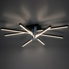 EnzoLight Nova Eight Plafonyer Tavana Sıfır Plafonyer LED Avize - Gece Açık Işık Simülasyonu ve Homojen LED Aydınlatma Ambiyansı